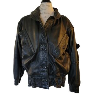 Vintage Men's Genuine Lamb Leather Jacke
